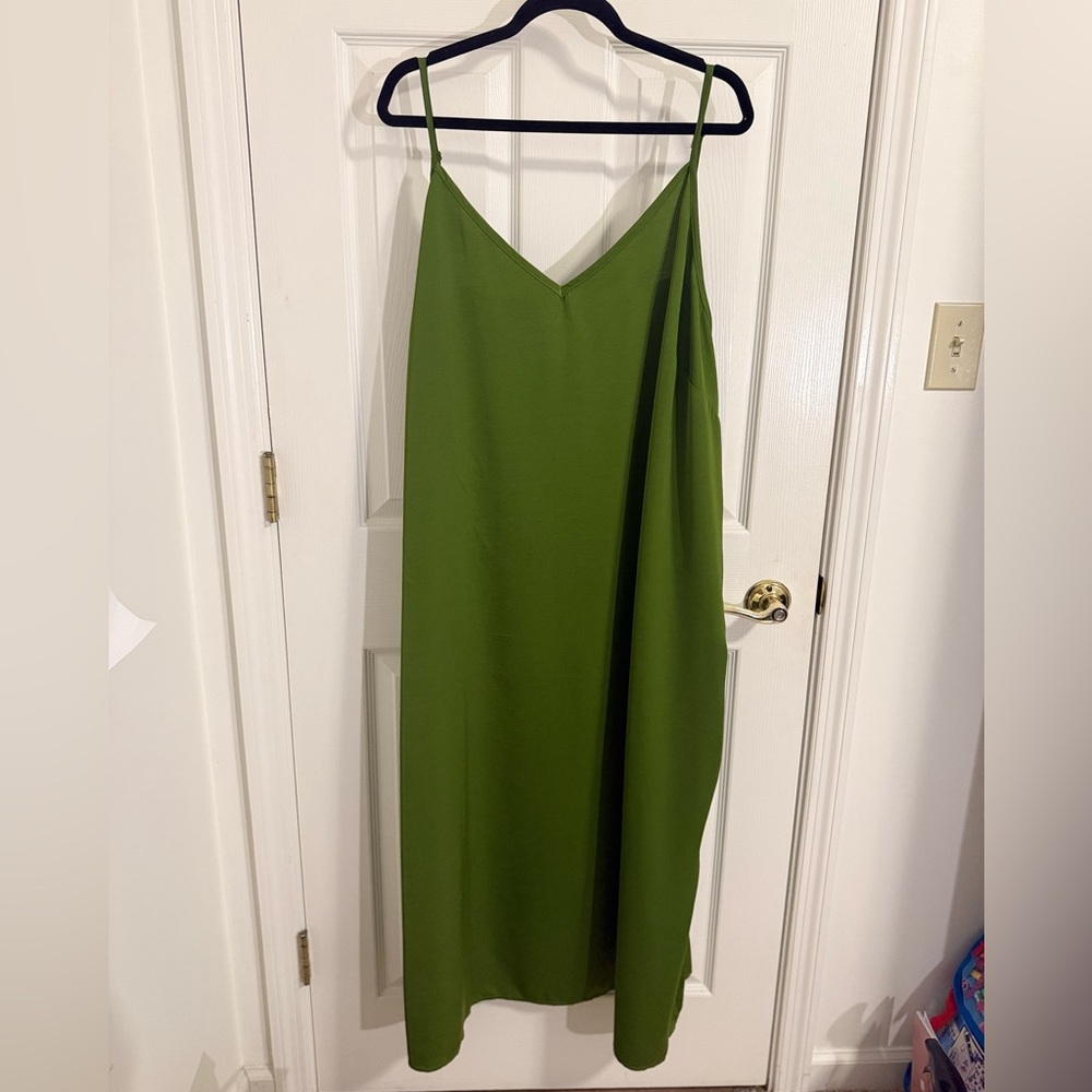 a new day Olive Green Maxi Slip Dress